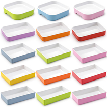 Hot pot plate 10 melamine tableware plastic rectangular buffet plate barbecue side dish display plate commercial