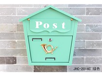 2014C Wall-mounted villa mailbox Mailbox Letter box Mailbox Garden shop decoration box