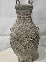 Imitation ancient bronzeware Shang Dynasty hooked up with grain and black lacquer ancient rust with red plaques with antique movie Theatrical Props