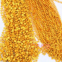 Gold-plated plastic gold ingot copper coin chain lantern plant bonsai decoration accessories festive supplies ingot string