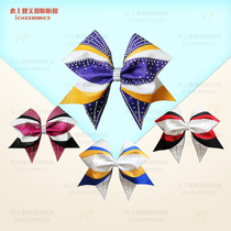 Handmade Cheerleading Competition Headdress Big and Small Bow floral headdress Head Rope Changed Color and Letters