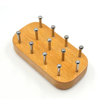 No trace scraper solid wood 12 nails stainless steel scraping comb sour Meridian brush chest abdomen and stomach massage can be customized