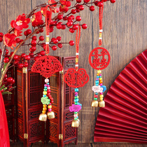 Wooden plaque Bazaar is Pendant on the launch of their new office new into the house arranged small blessing bonsai decoration fa cai shu ornaments