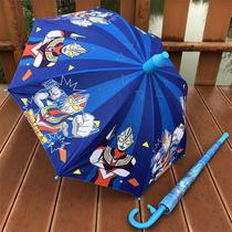 Altman cartoon automatic primary school boys and girls Children Baby child shade long handle sunny straight handle creative umbrella