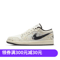 NIKE AIR JORDAN LOW AJ1 men watercolor splashing ink sports leisure basketball shoes DM3528-100
