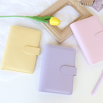 Do's loose-leaf hand book color ice cream A6A5 hand book simple solid color diary notebook lemon yellow light powder small fresh ins wind student cute notebook