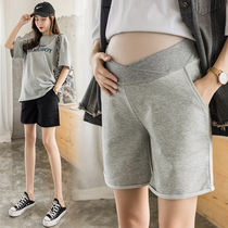 Fat plus size pregnant women low-rise five-point pants summer sports pants shorts wear wide-legged pants casual pants 200 pounds