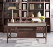 Blue bird furniture Ebony wood new Chinese style solid wood desk Modern combination Light luxury study
