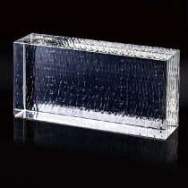 Water corrugated foam solid brick rectangular glass brick partition white transparent brick