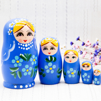 Russian Jacket 5 Floors Wooden Handmade Children Puzzle China Wind Toy Dolls Girls Cute Presents