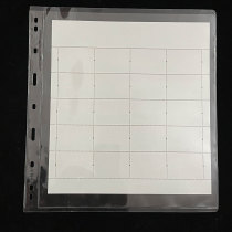 pccb in-line nine holes widening a line of transparent single-sided loose-leaf inner large version protection of collection bag stamps Hard rubber sleeves
