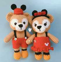 (356) Dafu bear with Shirley Meimei Two diagrams of manual Mao Line Tutorials Puppets Doll Crochet Diagrams
