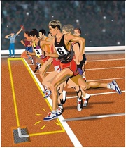 Race racing lap meeting infrared timer intelligent assessment running system timing equipment intelligent chip test
