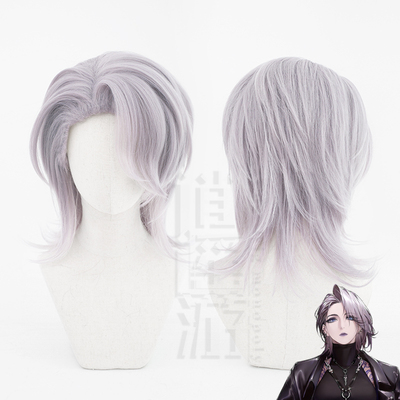 taobao agent Xiaoyao Tour the life -free Lotus COS wig Special light purple layer short hair easy to shape
