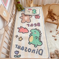Japanese cartoon dinosaur baby latex mat kindergarten childrens bed cool Ice Silk Air conditioner soft mat summer