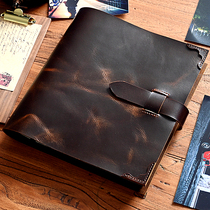 8-inch leather film album self-adhesive 456-inch couples leather loose-leaf baby souvenir album Polaroid DIY