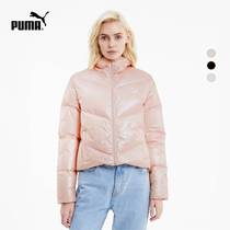 PUMA PUMA Official Women Bright Silver Hooded Down Jacket CLASSICS 599144