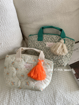 Thefifthmoon gentle romantic retro flowers shredded flowers quilted cotton handbag bag
