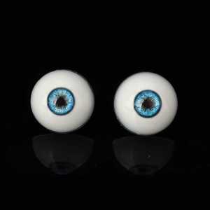 BJD Doll 眼睛 Blue彩瞳立 Body  eyes  Doll  Silicone  simulation 人眼睛可Tailor made 41# bhiner bjd fashion