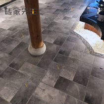 Chinese floor tiles Antique tiles Huipai ancient building 600 B & B green brick hot pot shop Non-slip brick Living room courtyard balcony brick