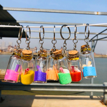 No. 2 drift bottle pendant glass bottle handicraft conch shell wishing star bottle tourist area scenic souvenir