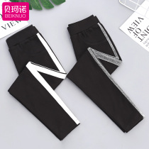 Girls bottom pants spring and autumn slim fit outside wearing childrens foreign air long pants baby spring clothing CUHK Tong 2022 Spring Pants Pants