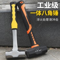 sledgehammer long handle hammer pvc shockproof handle iron sledgehammer heavy octagonal hammer square head hammer wall removal masonry hammer