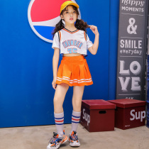 Childrens cheerleaders play out the Korean version of the hip hop sports suit less jazz cheerleading performance clothes