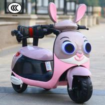 Childrens electric motorcycle tricycle boys and girls battery car baby can be charged remote control toy car large