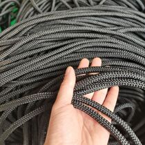 4-10 mm black abrasion resistant nylon rope braided rope rope tying rope Tarpaulin Brake Advertising Rope Pull Tie Rope