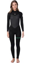 3 2mm and 4 3mm surf wetsuit wet suit full-body cold-proof clothing back zipper winter women Rip Curl