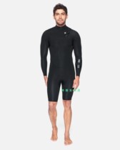 Hurley 2mm long sleeve one piece half body surfing wetsuit wetsuit diving snorkeling black sunscreen men