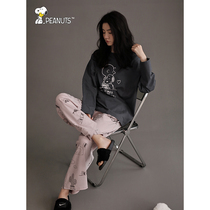 Beyan Snoopy pajamas female Spring and Autumn new soft cotton long sleeve home clothing cute girl loose suit