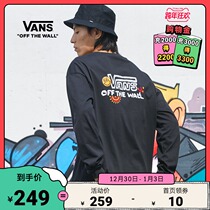 (New Year Carnival) Vans Vans official classic retro handsome BF style OVERSIZE couple long sleeve T-shirt