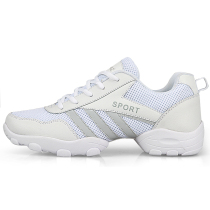 Competitive aerobatics dance shoes men and women white cheerleading dancing shoes Soft bottom Fitness Dancing Training Shoes