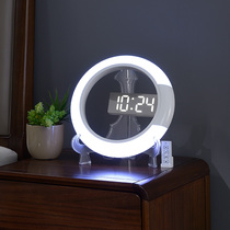 Multifunctional alarm clock LED silent electronic clock creative fashion bedside clock living room clock pendulum luminous clock