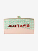 * Japanese wallet long wrap Board ice cream color wave dot cute unique naughty heart 1 8 Japanese
