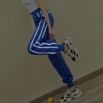 Lusure Loose Sports Pants Women With Slim Speed Dry Yoga Pants Outside Wearing Running Casual Buns Feet Fitness Long Pants Summer