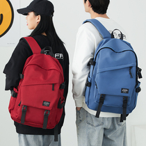Schoolbag male college students large capacity ins Japanese simple computer backpack junior high school high school students backpack female
