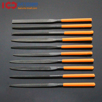 File set woodworking polishing tool small contusion knife steel file metal triangle semicircle mini plastic file