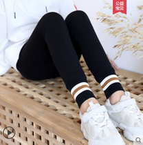 Girls beat bottom pants spring and fall outside wearing body suit childrens pants pure cotton slim fit girl pants with thick and casual in womens pants