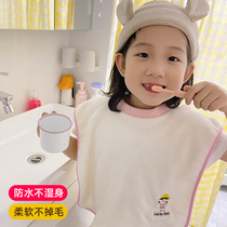 South Korea ins children bib wash towel mouth towel Super soft face wipe baby eat brushing teeth waterproof bib