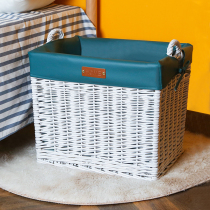 Storage basket rattan basket large dirty clothes basket woven frame household laundry basket shoe basket model room dirty clothes basket willow