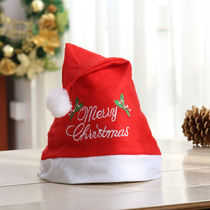 Hong Kong Heng Christmas non-woven children adult plush padded Christmas hats Christmas gifts party Christmas gifts