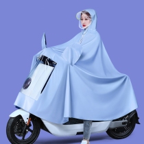 Raincoat electric battery bicycle male and female single long full body rainstorm cute adult enlarged thick poncho