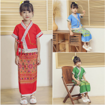 Colorful clothes Dadow new Dai ethnic children dance costumes Splash Water Festival Clothing 61 Childrens performance Out of service