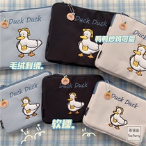 Korean ins Wind cartoon cute iPadpro protective cover inner bag macbook laptop bag