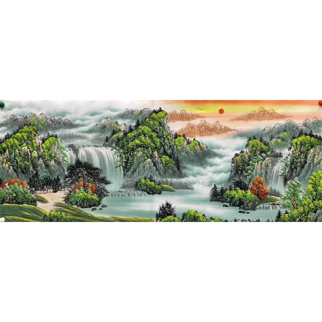 小六尺青绿山水画-小六尺青绿山水画促销价格、小六尺青绿山水画品牌- 淘宝