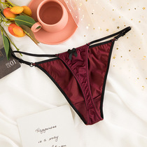 Can be equipped with jumping egg bag thong female sex sexy lace simulation Silk a thread hot no trace seduction T pants