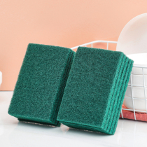 Household sand-containing sponge wipe clean cloth piece kitchen brush dish cloth dishwashing is not easy to dip oil cleaning pan artifact cloth